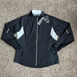 Footjoy Hydrolite Rain Jacket Womens Large DryJoys Black Golf Full Zip NEW
